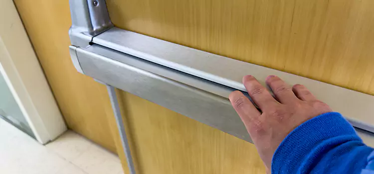 Installing a Push Bar on a Door New Iberia
